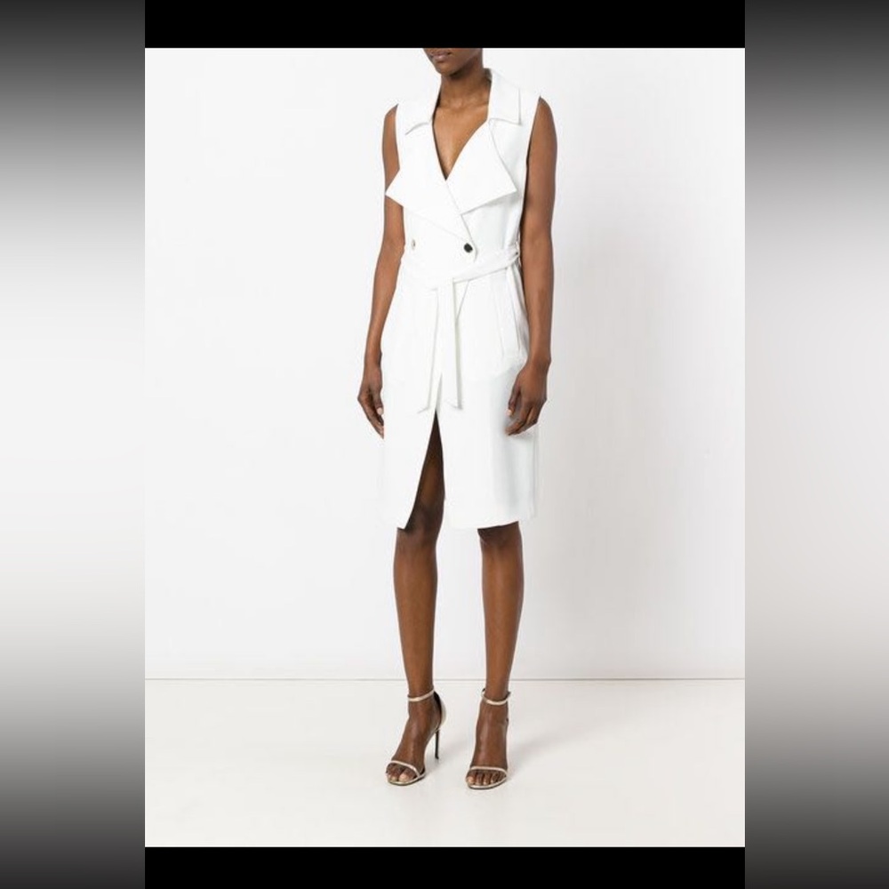Versace Collection white dress or vest with belt